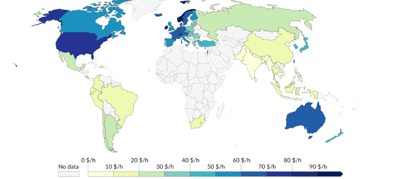 labor productivity map