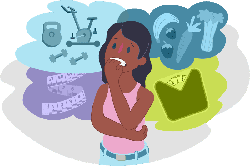 eating disorders illustration